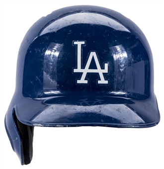2015 Clayton Kershaw Postseason NLDS Game Used Los Angeles Dodgers Batting Helmet (MLB Authenticated)